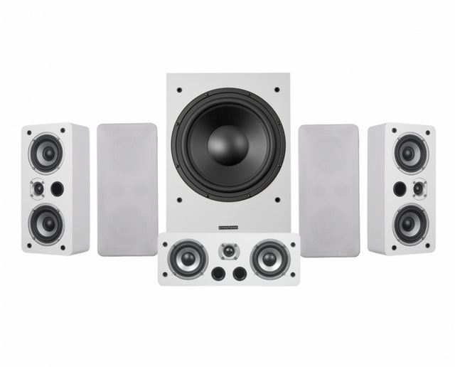 Dynavoice Magic LCR-4 EX v3 högtalarpaket 5.1 med MW12, vitt