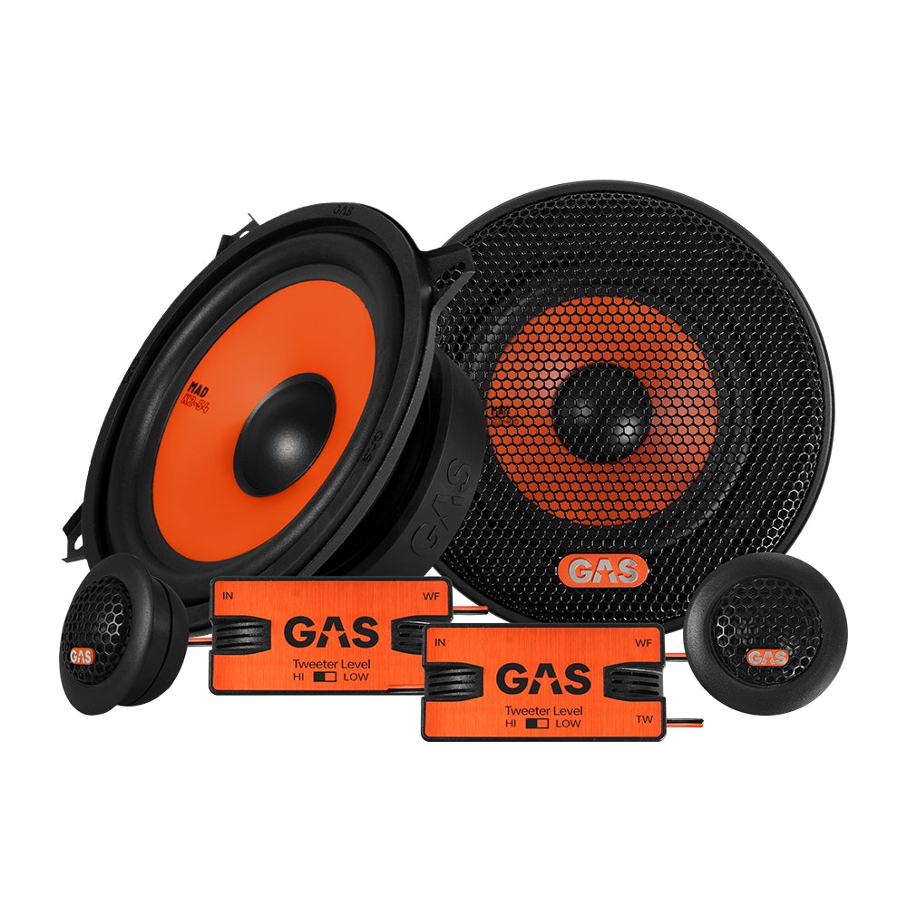 GAS MAD B2-310V helhetspaket med bilstereo och högtalare