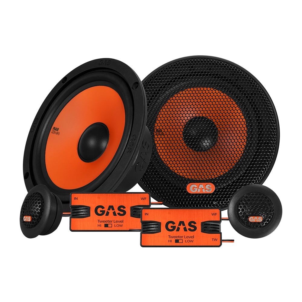 GAS MAD B2-310V helhetspaket med bilstereo och högtalare