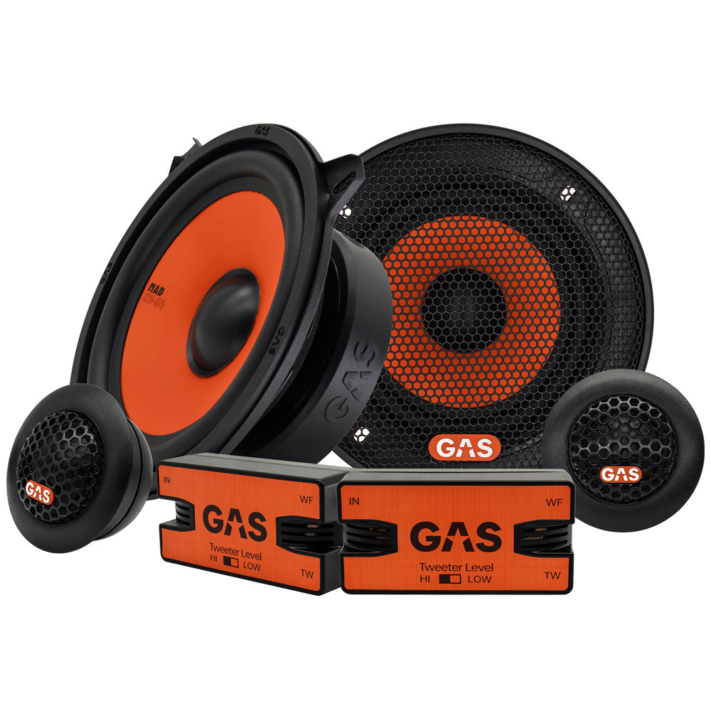 GAS MAD K2/X2, grymma fram- och bakhögtalare