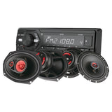 GAS MAD M100-BT bilstereopaket med Bass Habit Play-högtalare