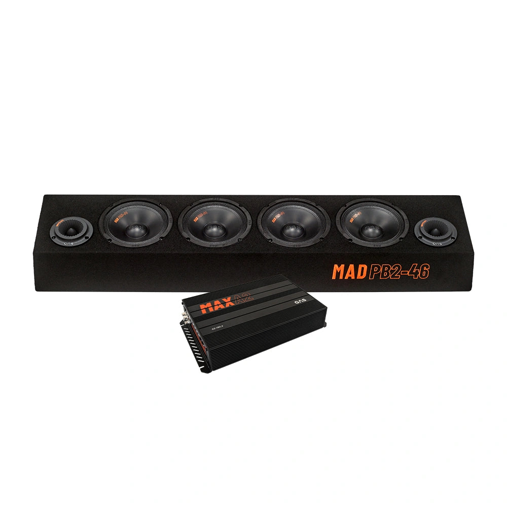 GAS MAD PB2-46 & MAX A2-100.2, kraftfullt 6.5" raggarpaket