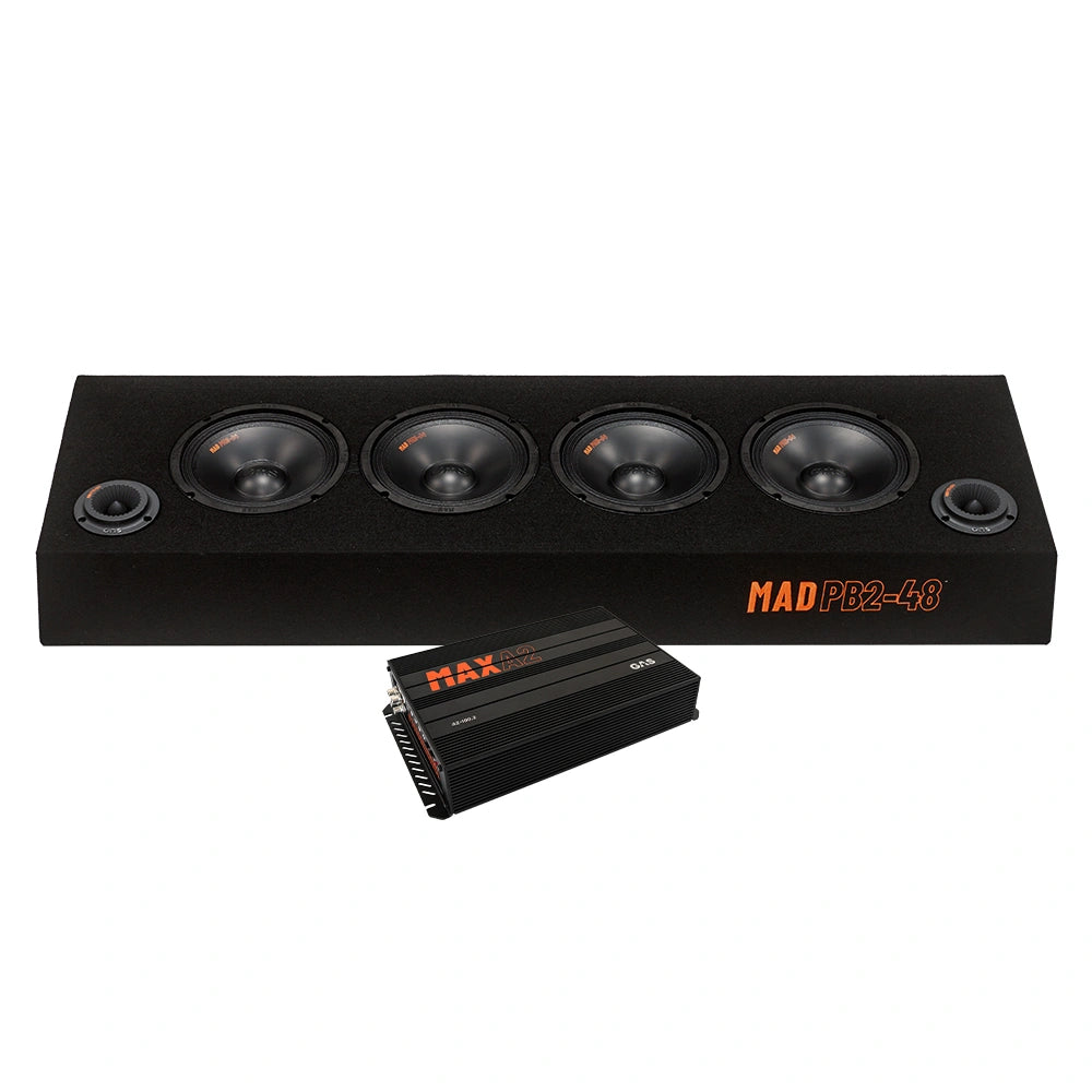 GAS MAD PB2-48 & MAX A2-100.2, kraftfullt 8" raggarpaket