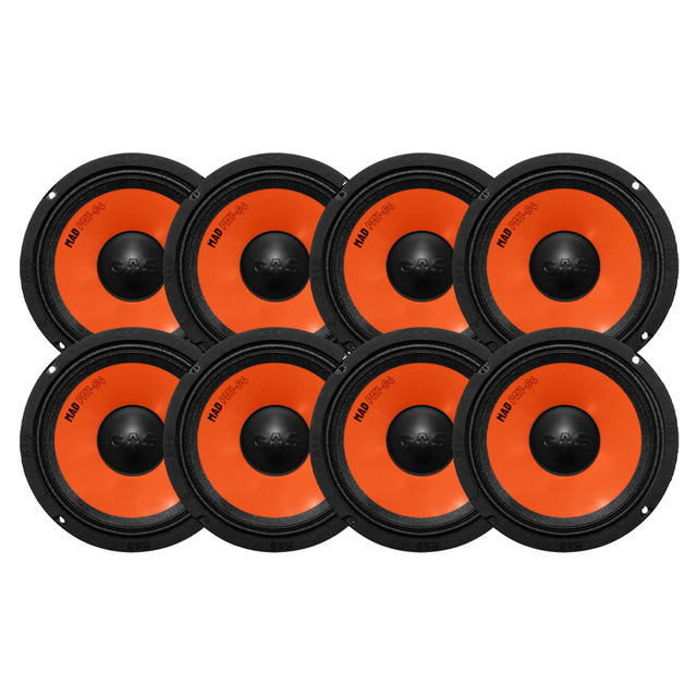 8-pack GAS MAD PM1-64, 6.5 tums midbas