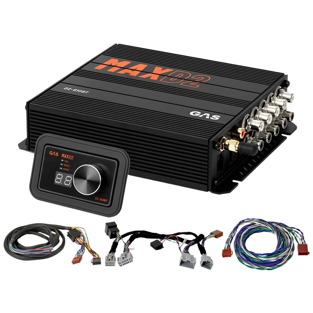 GAS MAX D2-610BT, 10-kanalig ljudprocessor/DSP till Volvo 2007-2016 (Performance)