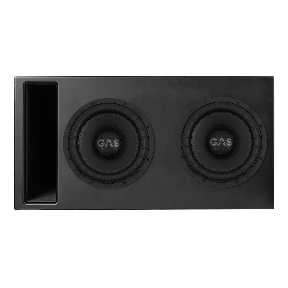 Portad 2x12 tums Comp-låda med 2st GAS MAX S2-12D2
