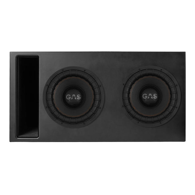 Portad 2x12 tums Comp-låda med 2st GAS MAX S2-12D2