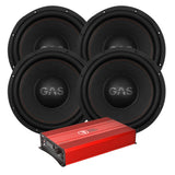 4-pack GAS MAX S1-15D1 med Bass Habit SE8000.1D2, baspaket