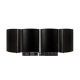 Dynavoice CA802BT med SC4B & 2 par DLS MB5i utomhushögtalare, svart