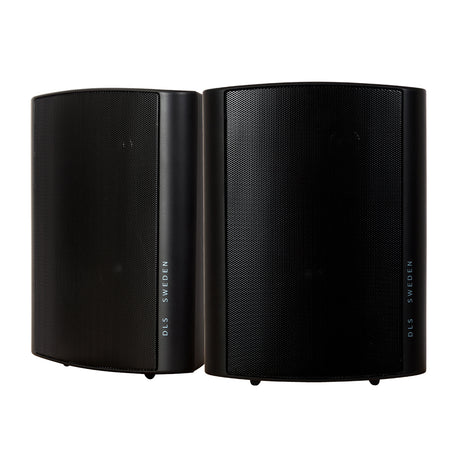 Dynavoice CA802BT med SC4B & 2 par DLS MB6i utomhushögtalare, svart