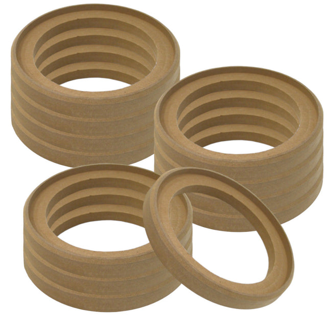 12-pack försänkta MDF-ringar, 8 tum