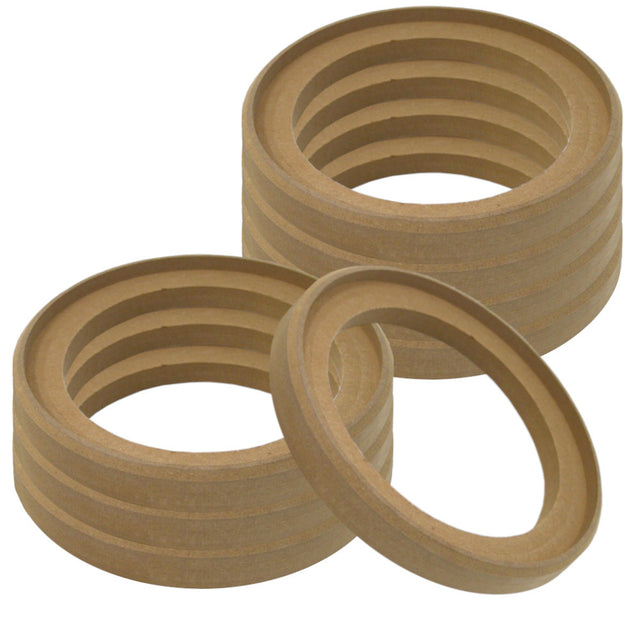 8-pack försänkta MDF-ringar, 8 tum