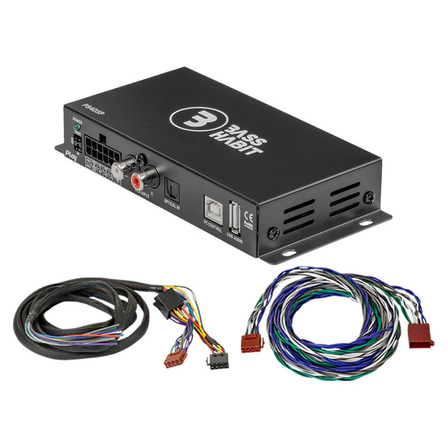 Bass Habit P84DSP, 8-kanalig ljudprocessor/DSP till bilar med ISO/universal