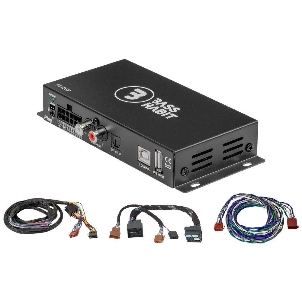Bass Habit P84DSP, 8-kanalig ljudprocessor/DSP till VW 2012- med MIB (52-pin)