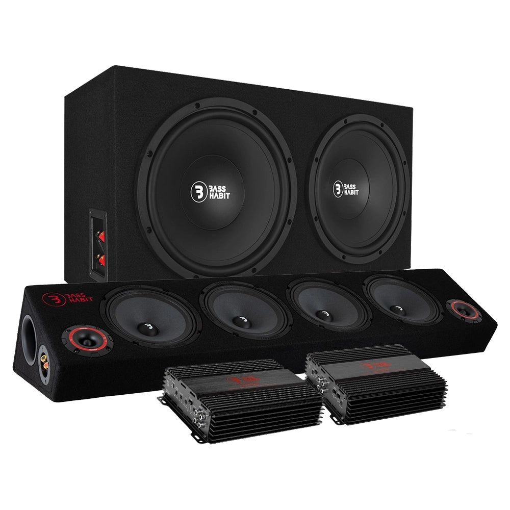 Bass Habit PL212 raggarpaket med SPL84 och slutsteg