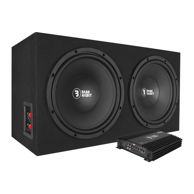 Bass Habit Play PL212 2x12tum med Play Power 1000.1, baspaket