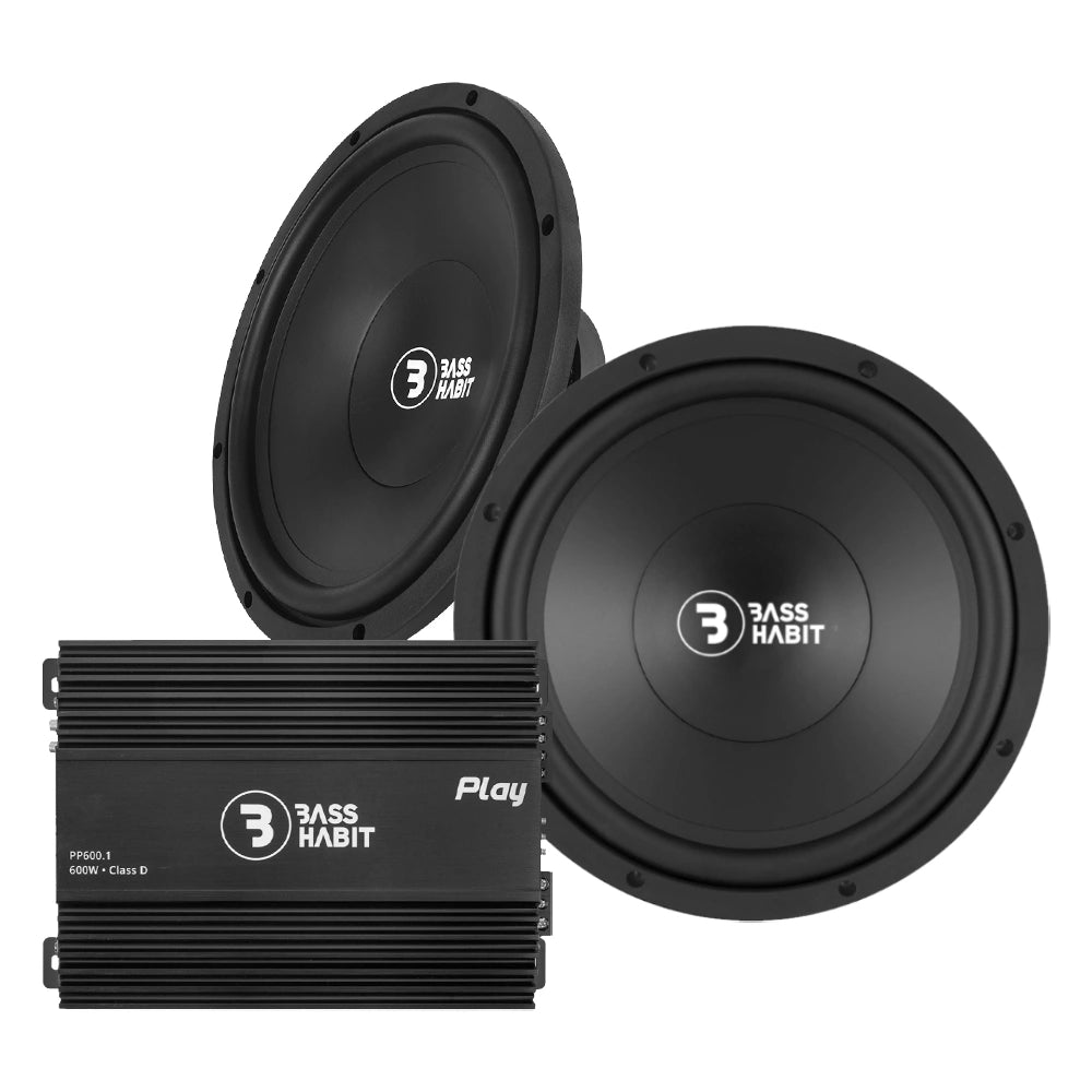 2-pack Bass Habit P300 & Play Power 600.1 (gen. 2), baspaket