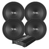 4-pack Bass Habit P300 & Play Power 1000.1 (gen. 2), baspaket