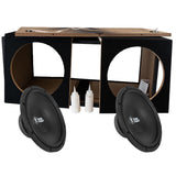 2-pack Bass Habit PL300 2x12 tums baslåda, i byggsats