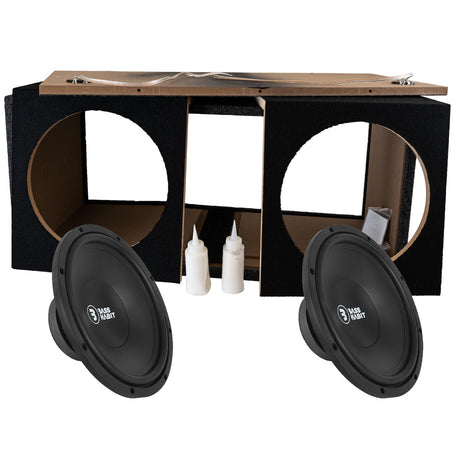 2-pack Bass Habit PL300 2x12 tums baslåda, i byggsats