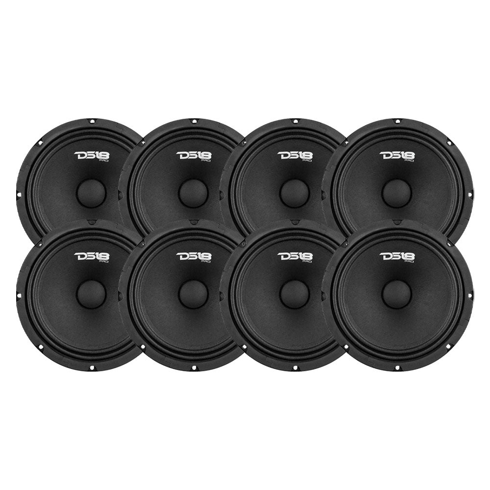 8-pack DS18 PRO-GM8.4, 8 tums midbas
