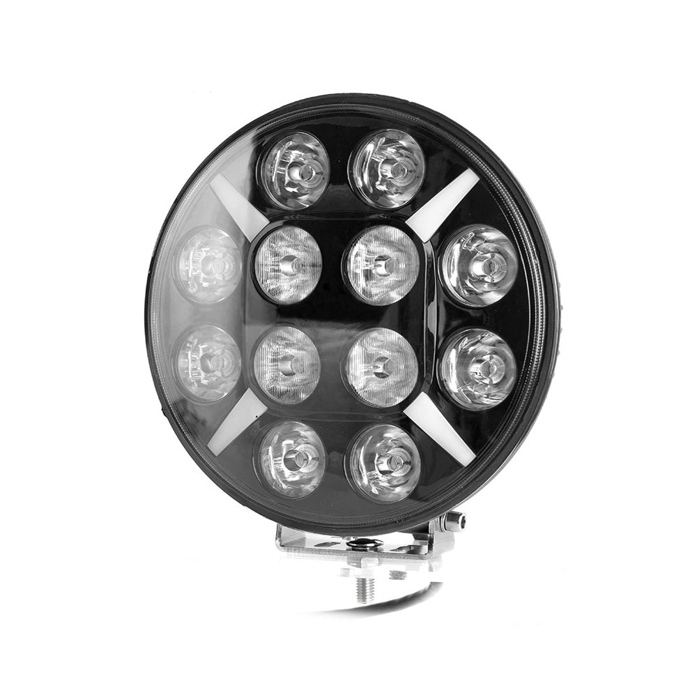 2-pack NIZLED R120DRL, 9 tum / 22 cm extraljus med DRL, 120W