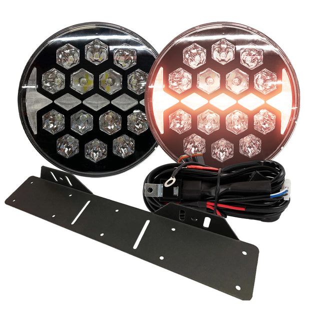 NIZLED Extraljuspaket 2-pack R140DRL, 140W med fäste och kabelstam