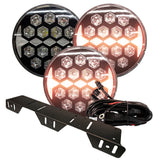 NIZLED Extraljuspaket 3-pack R140DRL, 140W med fäste och kabelstam