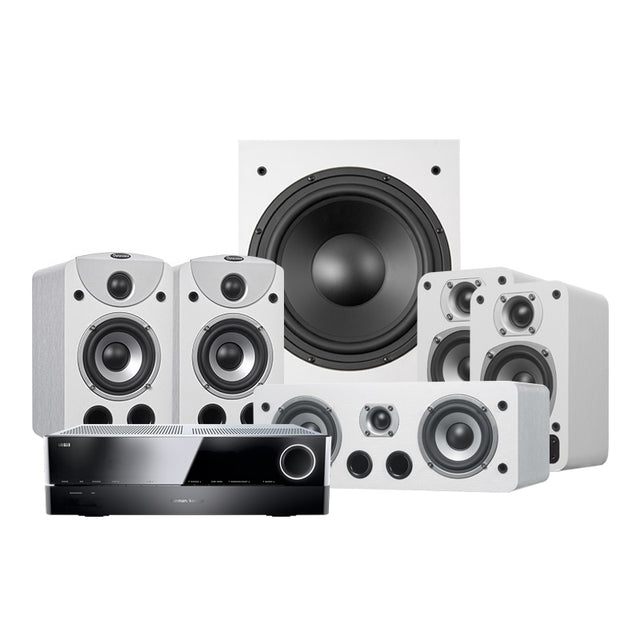 Dynavoice Magic S-4 EX 5.1 Vit & Harman Kardon AVR151S