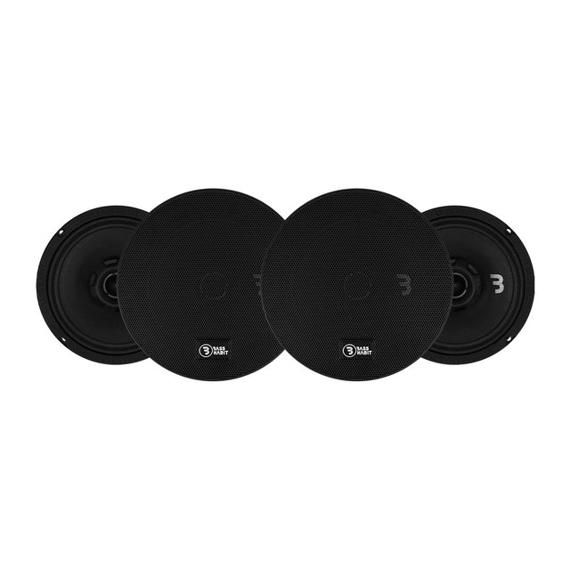 4-pack Bass Habit SPL Elite SE165CX, 6.5 tums koaxialhögtalare
