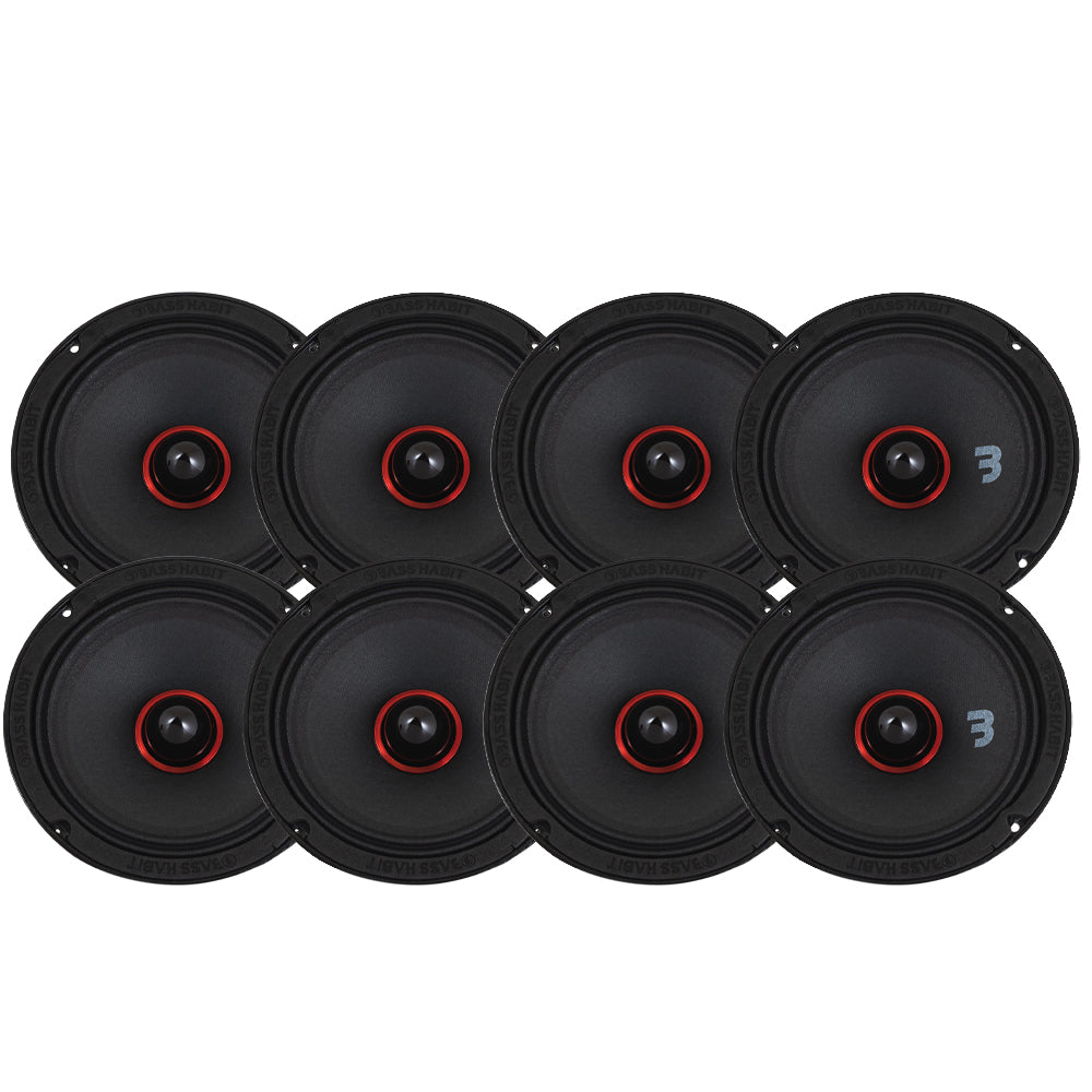 8-pack Bass Habit SPL Elite SE165M 6.5" midbas