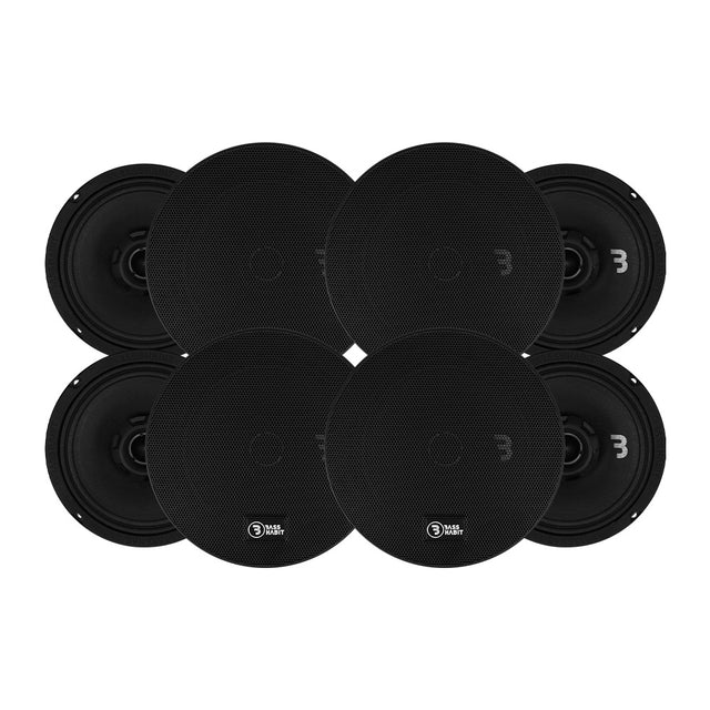 8-pack Bass Habit SPL Elite SE200CX, 8 tums koaxialhögtalare