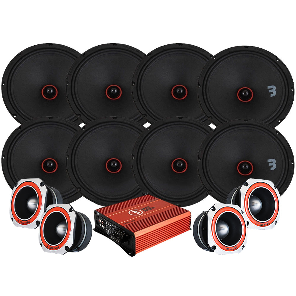 Bass Habit SPL Elite SE200M & SE45T SPL-paket med steg, large