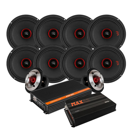 8-pack Bass Habit SE2200M med SE245T SPL-paket med steg, large