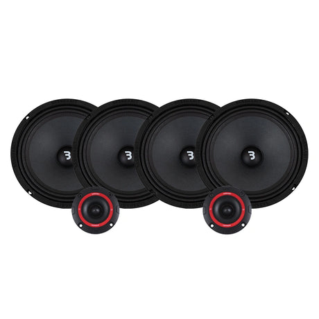 4-pack Bass Habit Play SP200M med diskanter och bilschamnpo