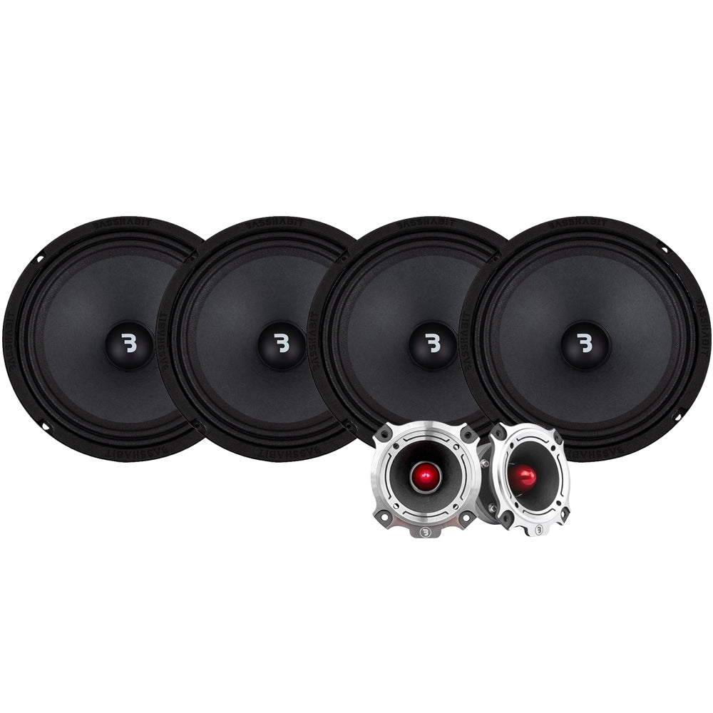 4-pack Bass Habit SP200M med SP25HT, SPL-paket