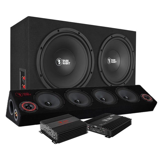 Bass Habit raggarpaket med 6.5" raggarplanka, baslåda med RA1200W