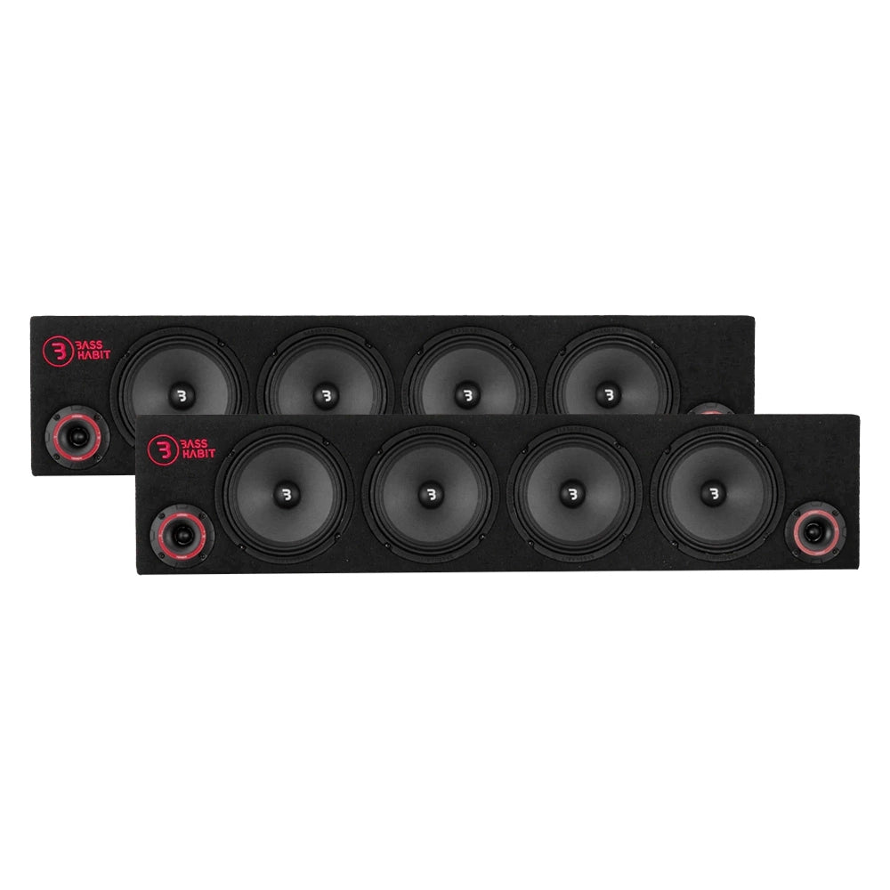 2-pack Bass Habit Play SPL84, raggarplanka med 8" midbasar