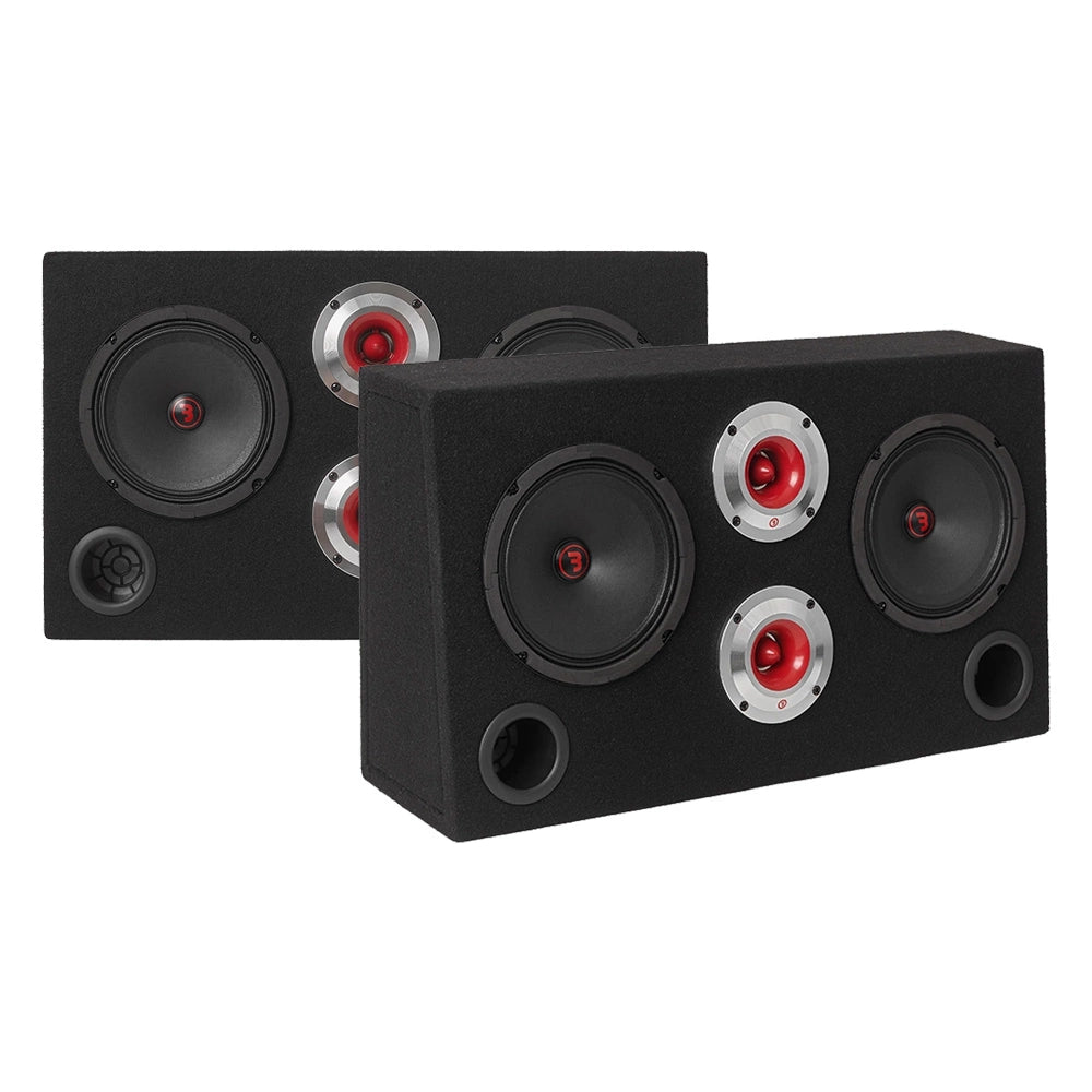 2-pack Bass Habit Rebel SRE62, raggarlåda med 6.5" midbasar