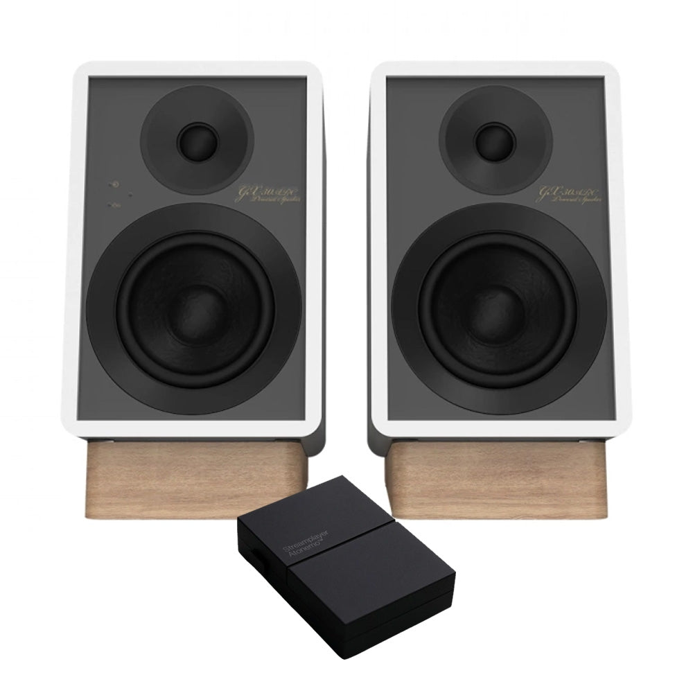 Onkyo GX-30ARC i vitt med Atonemo Streamplayer