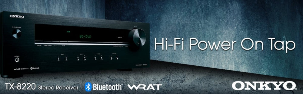 Onkyo TX-8220 & Dynavoice Magic F-7 svart, 2.0 stereopaket