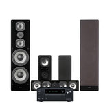 Onkyo TX-NR7100 med Dynavoice Challenger M-105 5.0 hemmabiopaket, svart