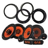 GAS 6.5" MAD K1 & X1-högtalarpaket, VW Golf/Passat