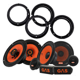 GAS 6.5" MAD K1 & X1-högtalarpaket, VW/Skoda/Seat 1997-2014