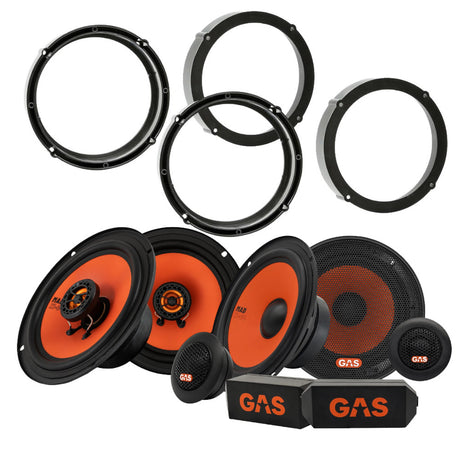 GAS 6.5" MAD K1 & X1-högtalarpaket, VW/Skoda/Seat