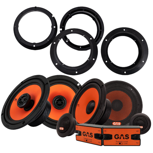 GAS MAD K2/X2 6.5" högtalarpaket, Volkswagen Golf Mk5
