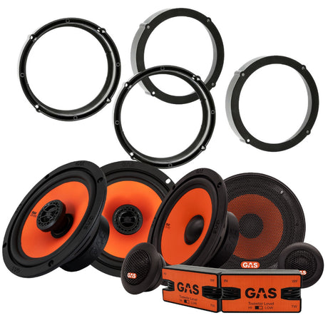 GAS MAD K2/X2 6.5" högtalarpaket, VW/Skoda/Seat