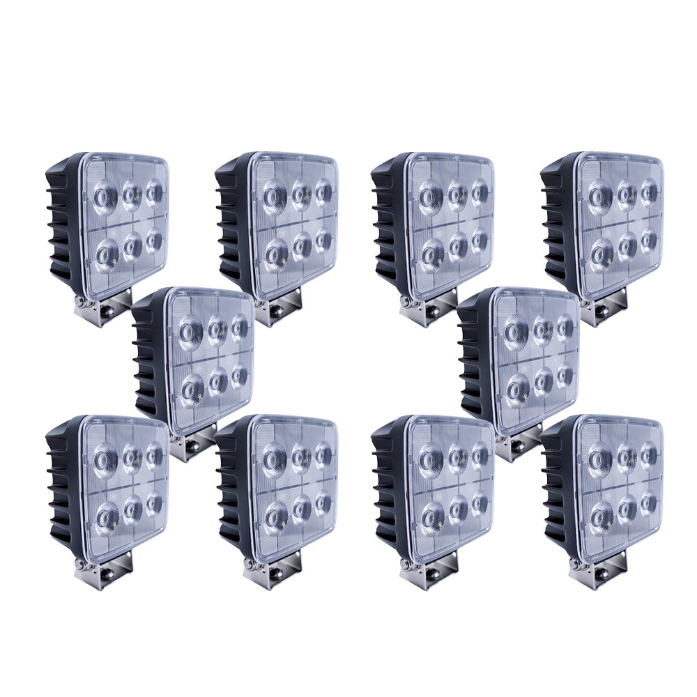 10-pack NIZLED W36RF, back-/arbetsljus, 36W, arbetsljuspaket