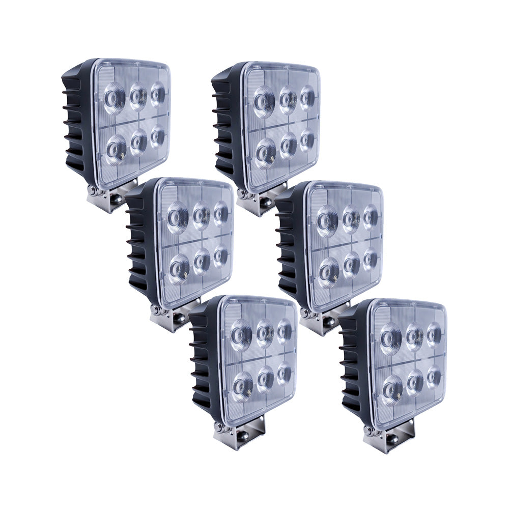 6-pack NIZLED W36RF, back-/arbetsljus, 36W, arbetsljuspaket