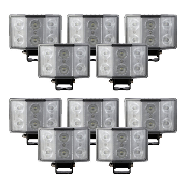10-pack NIZLED W60RFA, back-/arbetsljus, 60W, arbetsljuspaket
